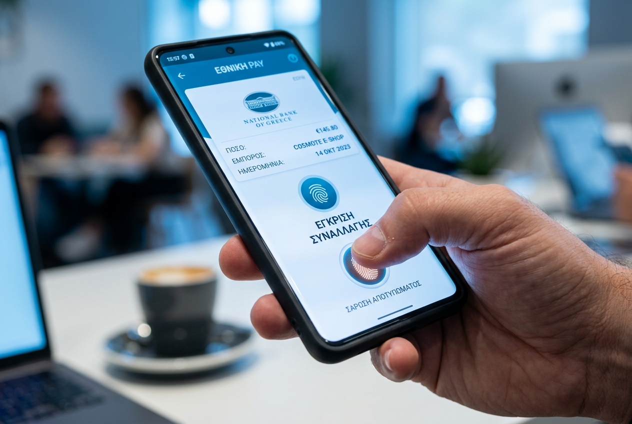 Secure biometric authentication on a smartphone for casino payments